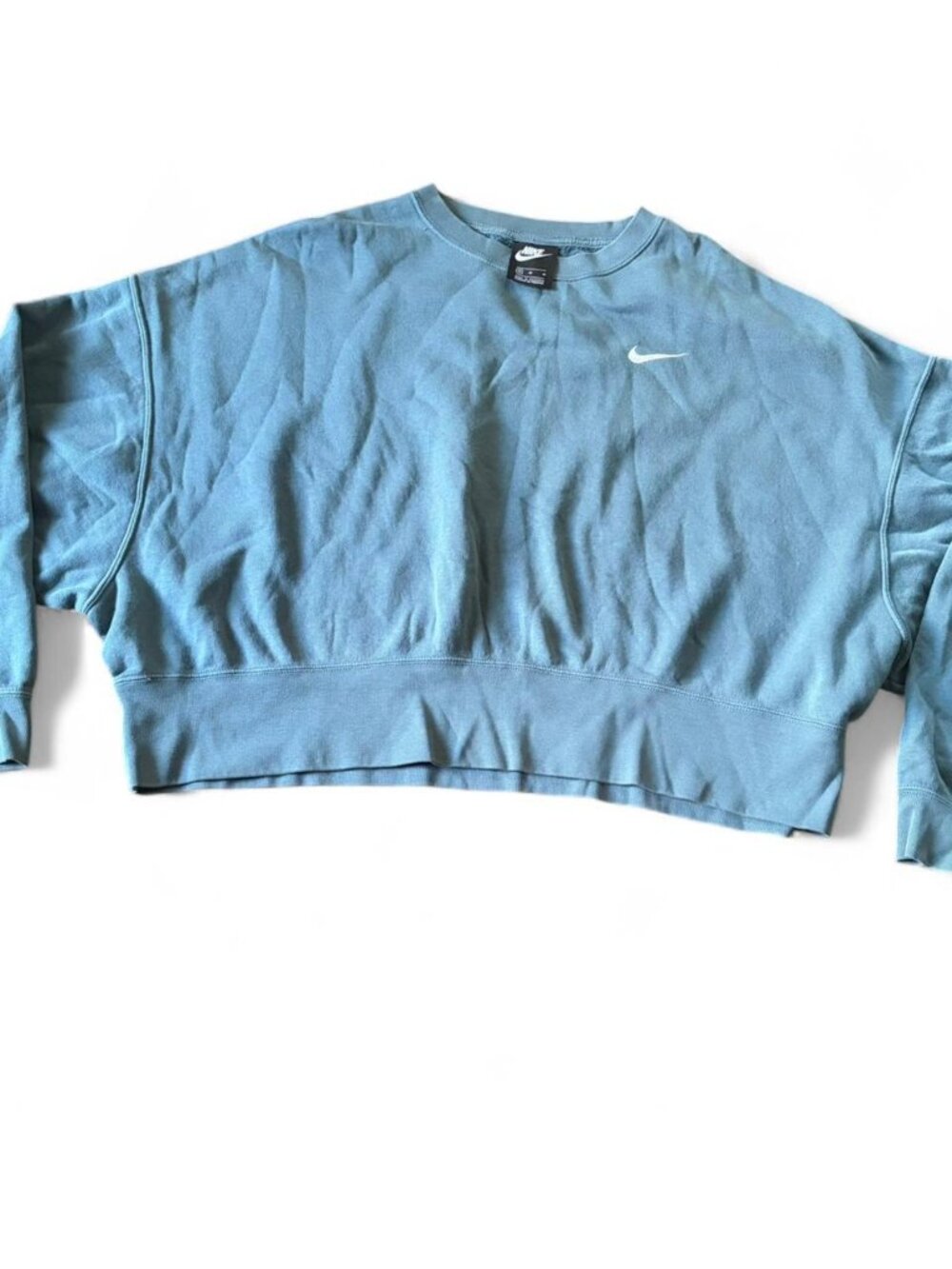 Nike blue cropped sweatshirt    size M     Cute backtoschool school cozy comfy